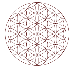 The Flower of Life, a prominent symbol in sacred geometry.